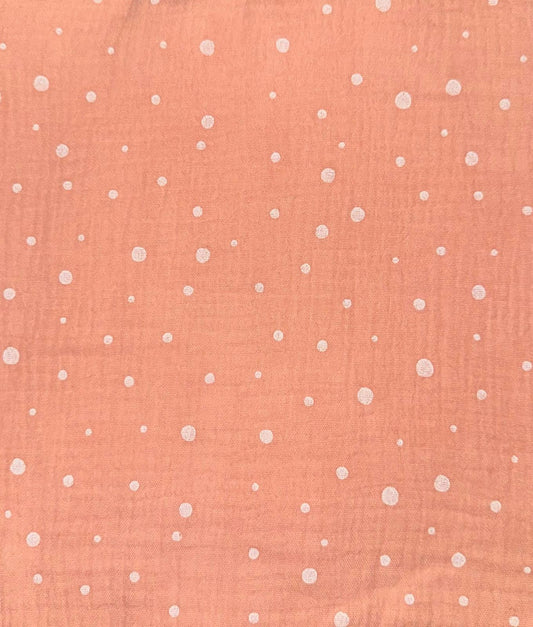 Naranja pastel con lunares